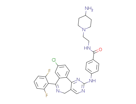 N-(2-(4-aminopiperidin-1-yl)ethyl)-4-((9-chloro-7-(2,6-difluorophenyl)-5H-benzo[c]pyrimido[4,5-e]azepin-2-yl)amino)benzamide