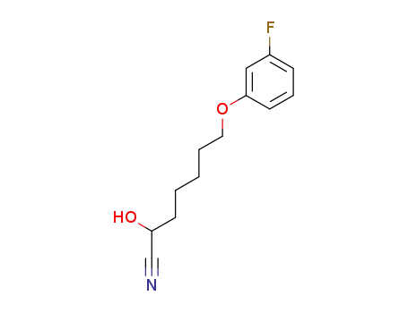 7-(3-fluorophenoxy)-2-hydroxyheptanenitrile