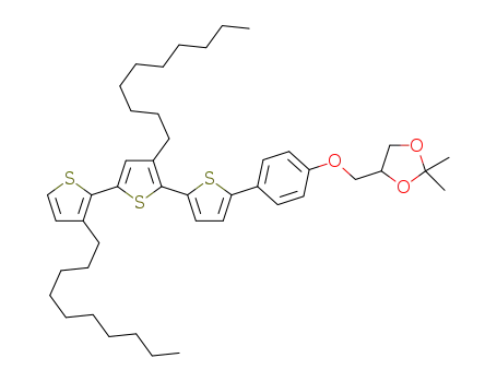 4-{4-[3',3''-didecyl-(2,2':5',2''-terthiophene)-5-yl]phenoxymethyl}-2,2-dimethyl-1,3-dioxolane