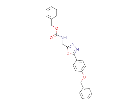benzyl ((5-(4-(benzyloxy)phenyl)-1,3,4-oxadiazol-2-yl)methyl)carbamate