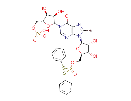N1-(5-O-phosphoryl-β-D-ribofuranosyl)-5'-O-di(phenylthio)phosphoryl-8-bromoinosine