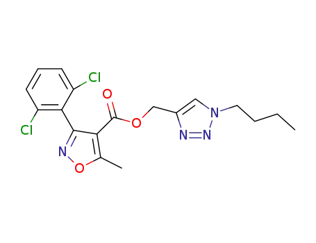 (1-butyl-1H-1,2,3-triazol-4yl)methyl 3-(2,6-dichlorophenyl)-5-methylisoxazole-4-carboxylate