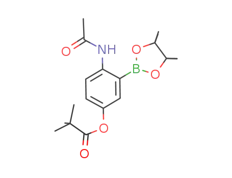 4-acetamido-3-(4,4,5,5-tetramethyl-1,3,2-dioxaborolan-2-yl)phenyl pivalate