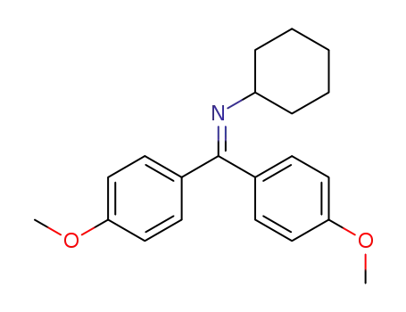 Molecular Structure of 1401413-07-7 (N-(bis(4-methoxyphenyl)methylene)cyclohexanamine)
