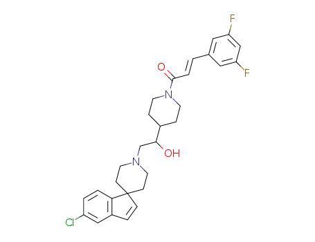 2-(5-chloro-1'H-spiro[indene-1,4'-piperidin]-1'-yl)-1-{1-[(2E)-3-(3,5-difluorophenyl)-2-propenoyl]-4-piperidinyl}ethanol