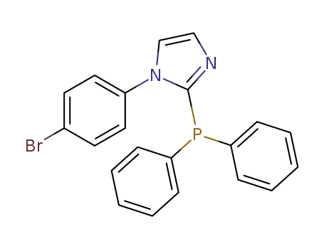 Molecular Structure of 1374036-84-6 (1-(4-bromophenyl)-2-(diphenylphosphino)-1H-imidazole)
