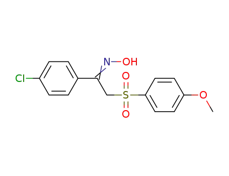 1-(4-chlorophenyl)-2-(4-methoxyphenylsulfonyl)ethan-one oxime
