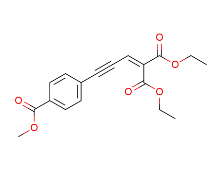 methyl 4-(4,4-di(ethoxycarbonyl)but-3-en-1-ynyl)benzoate