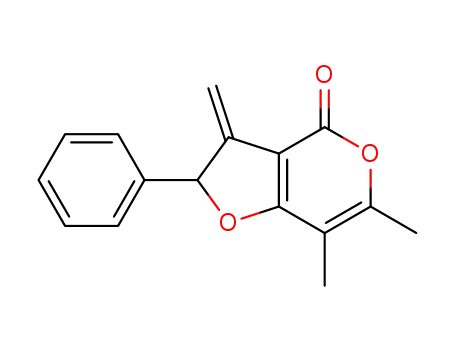 Molecular Structure of 1422048-22-3 (6,7-dimethyl-3-methylene-2-phenyl-2H-furo[3,2-c]pyran-4(3H)-one)