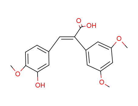 α-(3,5-Dimethoxyphenyl)-3-hydroxy-4-methoxyzimtsaeure