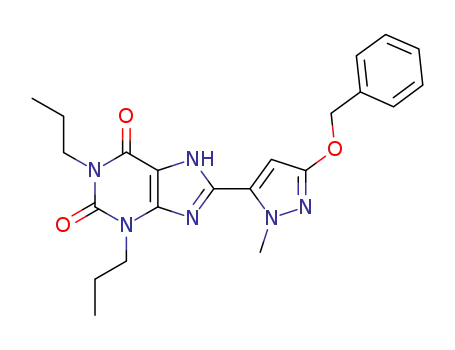 8-[3-(benzyloxy)-1-methyl-1H-pyrazol-5-yl]-1,3-dipropyl-3,7-dihydro-1H-purine-2,6-dione
