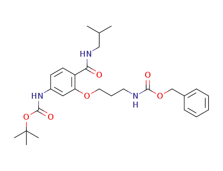 2-(3-(benzyloxycarbonylamino)propyloxy)-4-(tert-butoxycarbonylamino)-N-isobutylbenzamide