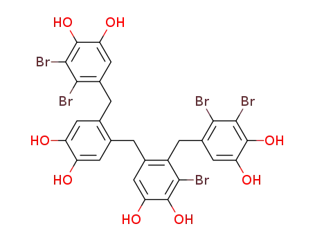 3,4-dibromo-5-(3-bromo-2-(2-(2,3-dibromo-4,5-dihydroxybenzyl)-4,5-dihydroxybenzyl)-4,5-dihydroxybenzyl)benzene-1,2-diol