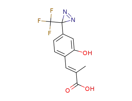 (E)-2-hydroxy-4-[(3-trifluoromethyl)-3H-diazirin-3-yl]phenyl-2-methylacrylic acid