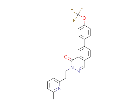 2-(2-(6-methylpyridin-2-yl)ethyl)-7-(4-(trifluoromethoxy)phenyl)phthalazin-1(2H)-one