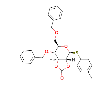 p-tolyl 4,6-di-O-benzyl-2,3-O-carbonyl-1-thio-β-D-glucopyranoside