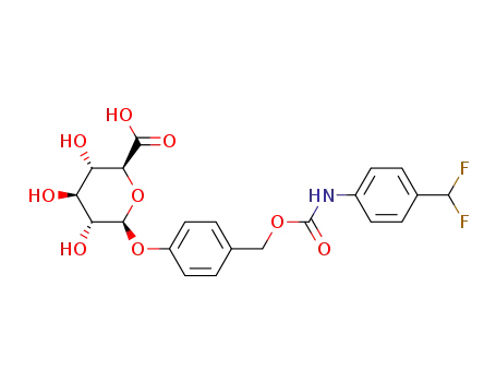 (2S,3S,4S,5R,6S)-6-(4-((4-(difluoromethyl)phenylcarbamoyloxy)methyl)phenoxy)-3,4,5-trihydroxytetrahydro-2H-pyran-2-carboxylic acid
