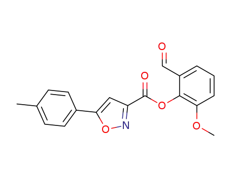 2-formyl-6-methoxyphenyl 5-(4-methylphenyl)isoxazole-3-carboxylate
