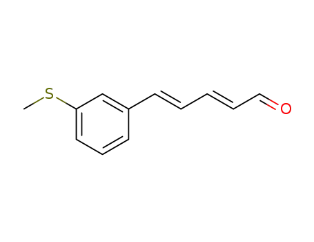 Molecular Structure of 1421970-16-2 ((2E,4E)-5-(3-(methylthio)phenyl)penta-2,4-dienal)