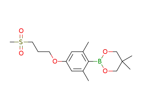 2-(2,6-dimethyl-4-(3-(methylsulfonyl)propoxy)phenyl)-5,5-dimethyl-1,3,2-dioxaborinane