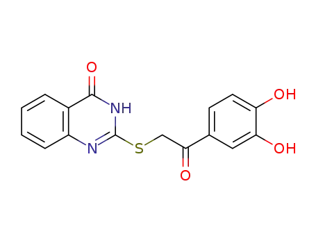 2-((2-(3,4-dihydroxyphenyl)-2-oxoethyl)thio)quinazolin-4(3H)-one