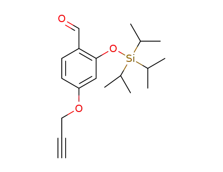 4-(prop-2-ynyloxy)-2-(triisopropylsilyloxy)benzaldehyde