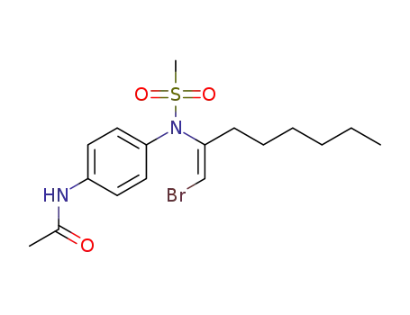 (Z)-N-(1-bromo-1-octen-2-yl)-N-[p-(acetylamino)phenyl]methanesulfonamide