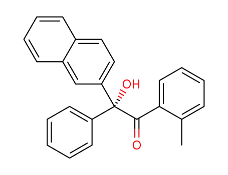 Molecular Structure of 1452219-72-5 (2-hydroxy-2-(naphthalen-2-yl)-2-phenyl-1-(o-tolyl)ethanone)