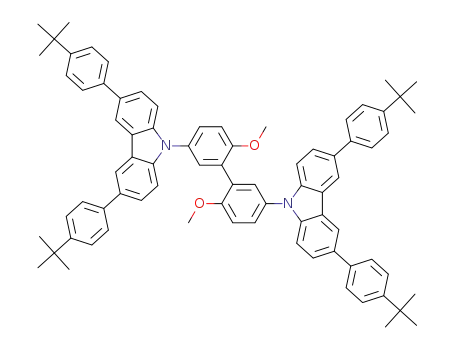 9,9'-(6,6'-dimethoxybiphenyl-3,3'-diyl)bis(3,6-bis(4-tert-butylphenyl)-9H-carbazole)