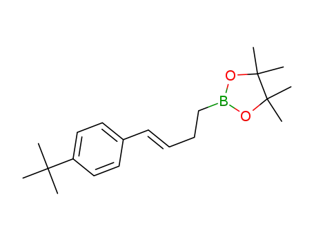 Molecular Structure of 1375536-67-6 ((E)-2-(4-(4-(tert-butyl)phenyl)but-3-en-1-yl)-4,4,5,5-tetramethyl-1,3,2-dioxaborolane)