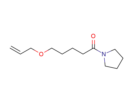 Molecular Structure of 1221896-00-9 (5-allyloxy-1-(pyrrolidin-1-yl)pentan-1-one)