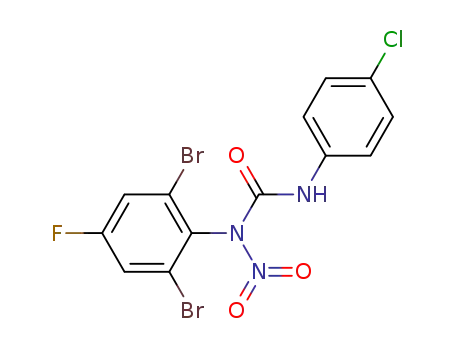 N-nitro-N-(2,6-dibromo-4-fluorophenyl)-N'-(4-chlorophenyl)urea