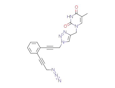 1-(1-{3-[2-(3-azidoprop-1-ynyl)phenyl]prop-2-ynyl}-1H-[1,2,3]triazol-4-ylmethyl)-5-methyl-1H-pyrimidine-2,4-dione