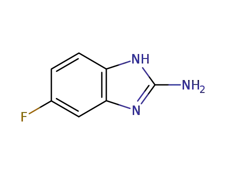 Molecular Structure of 30486-73-8 (5-FLUORO-1H-BENZIMIDAZOLE-2-AMINE)