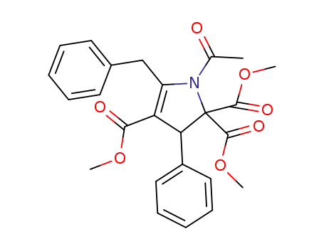 trimethyl 1-acetyl-5-benzyl-3-phenyl-1H-pyrrole-2,2,4(3H)-tricarboxylate