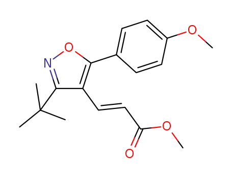 (E)-methyl 3-(3-(tert-butyl)-5-(4-methoxyphenyl)isoxazol-4-yl)acrylate