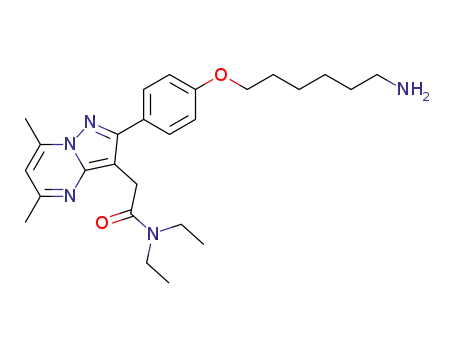 2-(2-(4-((6-aminohexyl)oxy)phenyl)-5,7-dimethylpyrazolo[1,5-a]pyrimidin-3-yl)-N,N-diethylacetamide