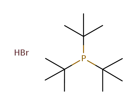 Molecular Structure of 1021528-17-5 (tri-t-butylphosphane hydrobromide)