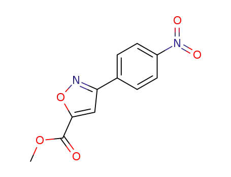 5-Isoxazolecarboxylic acid, 3-(4-nitrophenyl)-, methyl ester
