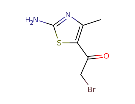 Molecular Structure of 32519-72-5 (1-(2-amino-4-methylthiazol-5-yl)-2-bromoethanone)