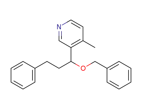 Molecular Structure of 1402010-73-4 (3-(1-(benzyloxy)-3-phenylpropyl)-4-methylpyridine)