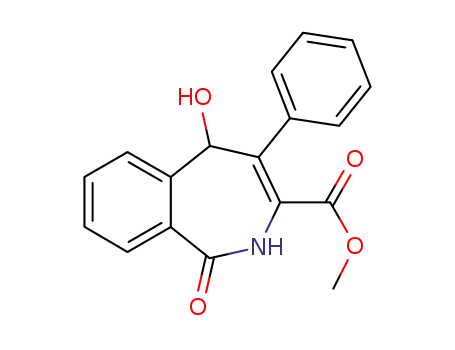 Molecular Structure of 1372411-80-7 (methyl 5-hydroxy-1-oxo-4-phenyl-2,5-dihydro-1H-benzo[c]azepine-3-carboxylate)