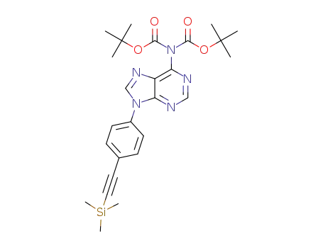 di-tert-butyl-9-(4-((trimethylsilyl)ethynyl)phenyl)-9H-purin-6-yliminodicarbonate