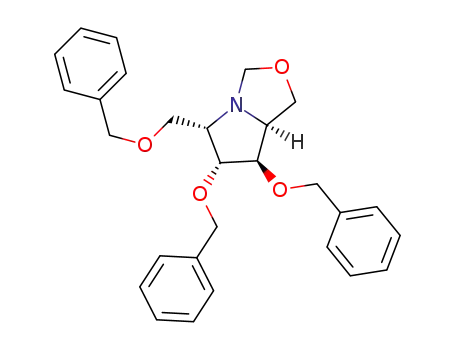 (8S,6R,7R,5S)-(8-benzyloxymethyl)-6,7-bis(benzyloxy)-3-oxa-1-azabicyclo[3.3.0]octane