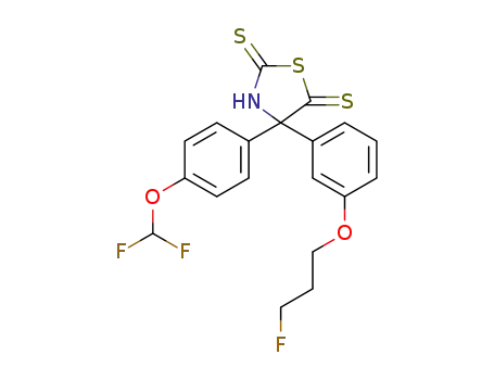 C<sub>19</sub>H<sub>16</sub>F<sub>3</sub>NO<sub>2</sub>S<sub>3</sub>