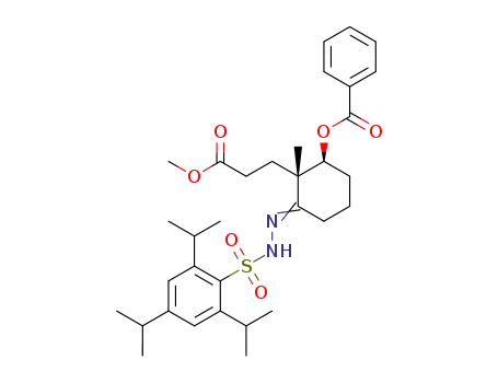(1S,2R)-2-(2-methoxycarbonylethyl)-2-methyl-3-benzoylcyclohexyl-N'-(2,4,6-triisopropylbenzenesulfono)hydrazone