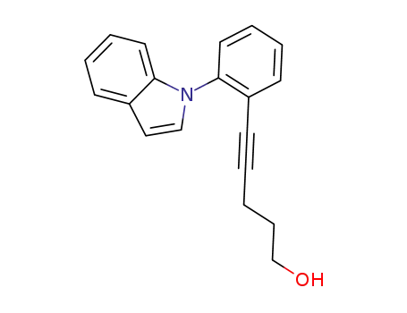 5-(2-(1H-indol-1-yl)phenyl)pent-4-yn-1-ol