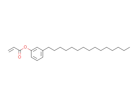 Molecular Structure of 119080-22-7 (3-pentadecylphenyl acrylate)