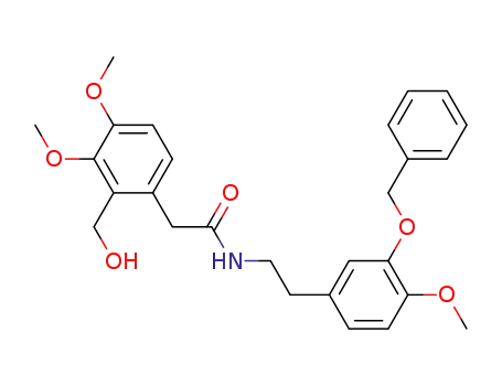 N-<2-(3-Benzyloxy-4-methoxyphenyl)-ethyl>-(3,4-dimethoxy-2-hydroxymethyl)-phenylacetamide