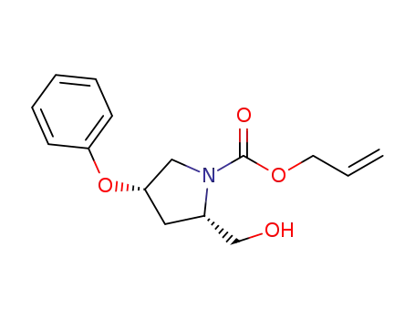 (2S,4S)-allyl 2-(hydroxymethyl)-4-phenoxypyrrolidine-1-carboxylate